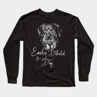 Distracted By Dogs Long Sleeve T-Shirt